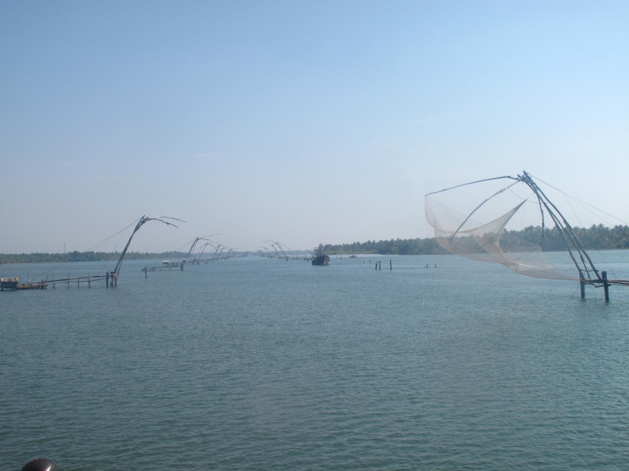 Filets de pêche chinois (Kerala, Sud)
