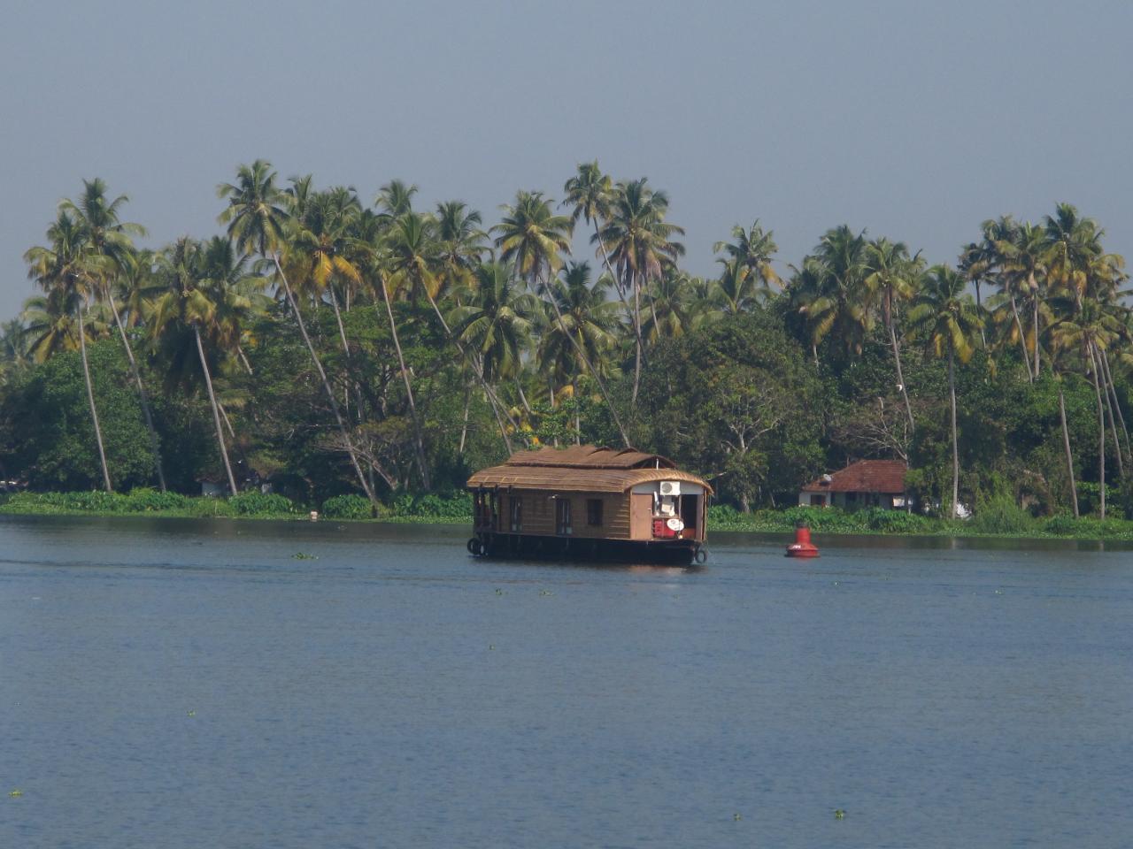 House boat sur les back waters (Kerala, Sud)