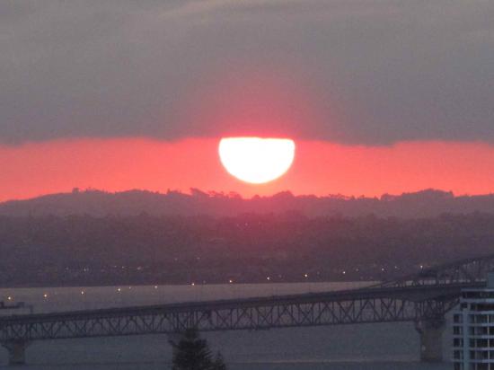 Coucher de soleil sur la baie