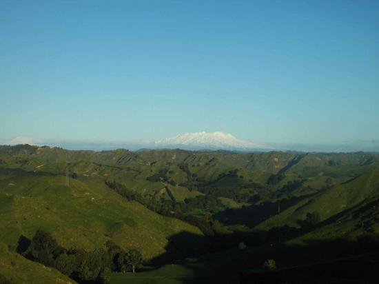 Mont Ruapehu au loin