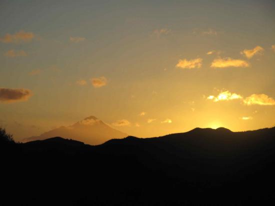 Mont Taranaki au coucher du soleil