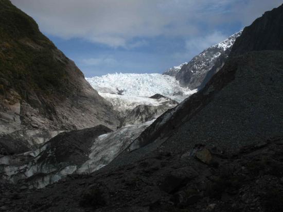 Franz Josef glacier vu de la vallée