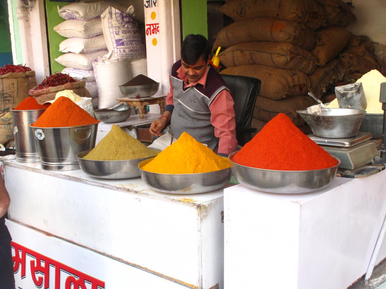 Marché aux épices d'Udaipur